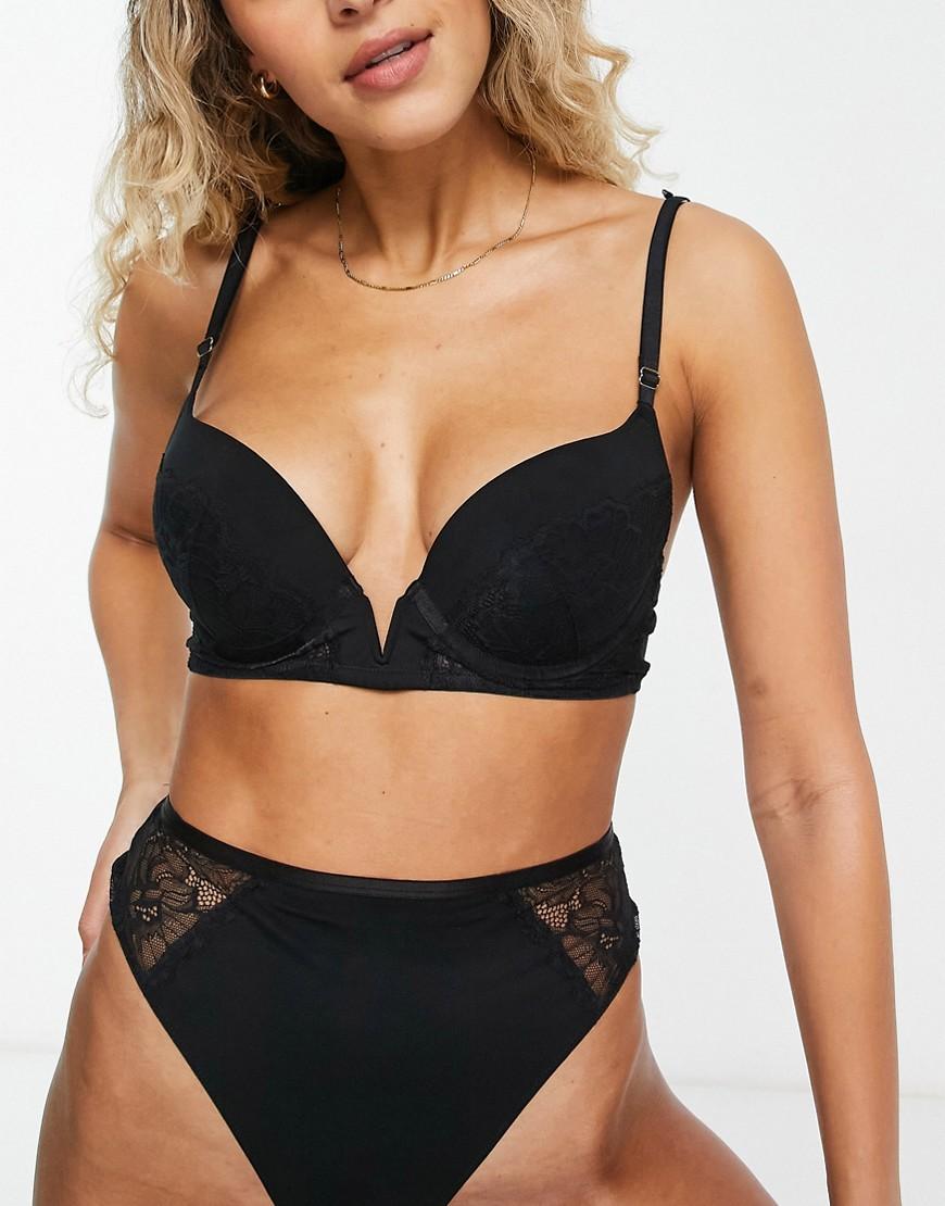 ASOS DESIGN Fuller Bust Camille underwired bra with contrast