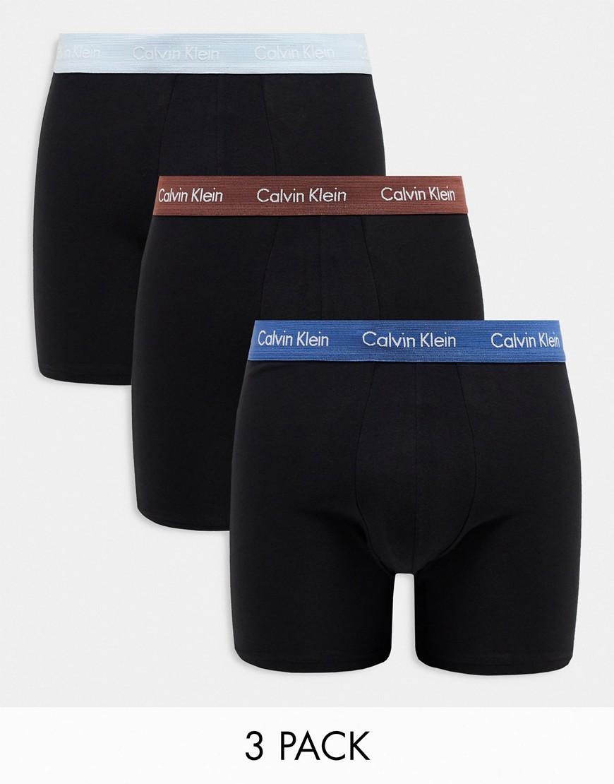 Calvin Klein intense power 2 pack cotton hip briefs with contrast